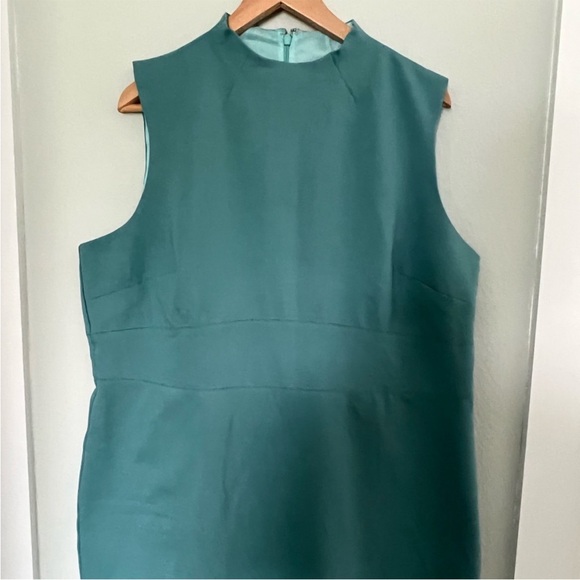 J crew 365 ponte knit sheath mock neck dress in Turquoise - Picture 3 of 4